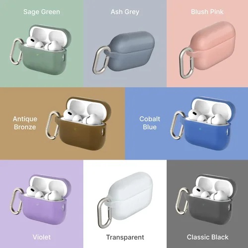 Vista 3 de RHINOSHIELD Funda para AirPods con mosquetón compatible con Apple [AirPods Pro 2], protección contra caídas de grado militar, resistente a