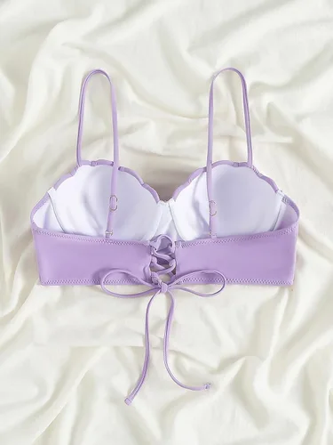 Vista 2 de ENJYOP Traje de baño de bikini para mujer con soporte ligero diseño de sirena