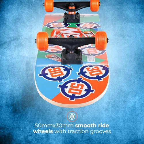 Vista 3 de Nerf - Patineta de 31 pulgadas, 9 capas de arce para crucero, tallado, trucos y descenso