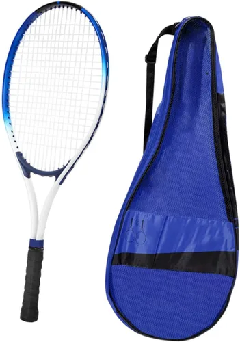 Vista 7 de kowaku Raqueta de tenis para entrenamiento interior y exterior, mango resistente a los golpes con bolsa para parque, jardín, adultos, estudiantes