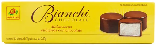 Vista 3 de De La Rosa 100% milk chocolate covered marshmallow 50 ct