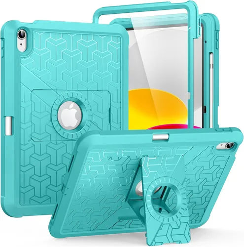 Vista 21 de MoKo Funda para iPad (A16) de 11ª/10ª generación 2025/2022, resistente a prueba de golpes, doble capa protectora de cuerpo completo, protector