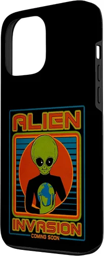Vista 2 de Funda para iPhone 13 Pro Max Alien Invasion 1984 Tech Noir Distopía
