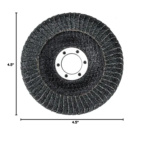 Vista 10 de Discos de solapa de soldadura con borde curvado de circonio, 4-1/2 "x 7/8" - Paquete de 5 (grano 40)