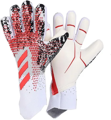 Vista 8 de Guantes de portero de fútbol, guantes de fútbol, guantes profesionales antideslizantes con agarre fuerte, guantes de portero para entrenamiento
