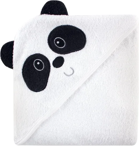 Vista 3 de Luvable Friends Toalla con capucha con cara de animal, talla única Azul Penguin