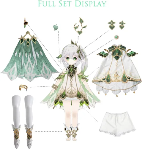 Vista 5 de Nuoqi Nahida Kusanali Cosplay Outfit Adult Kusanali Costume Full Set Anime Cosplay Girls Halloween Costume