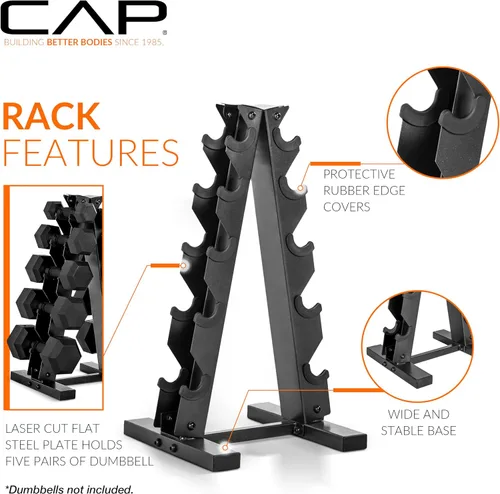 Vista 3 de CAP A-Frame Dumbbell Weight Rack