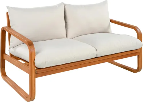 Vista 17 de Christopher Knight Home Coddy - Juego de muebles de patio de 4 plazas con mesa auxiliar, juego de conversación de madera de acacia para exteriores