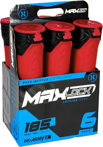 Vista 12 de HK Army Cápsulas de paintball - MaxLock 185 Round Locklid 6-Pack