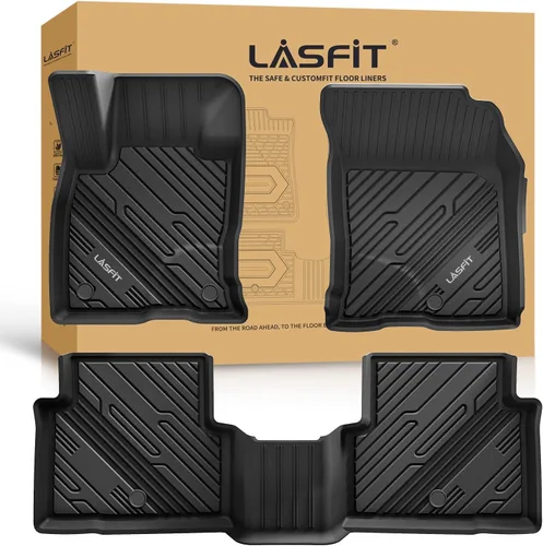 Vista 16 de LASFIT Alfombrillas delanteras para Ford F-150 2015-2026 F150 Lightning 2022-2025 SuperCrew & Super Cab Alfombra para todo tipo de clima, tapetes