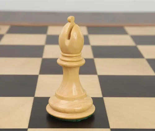 Vista 9 de Royal Chess Mall - Juego de piezas de ajedrez Alban Knight Staunton de 4" - Boj ebonizado ponderado