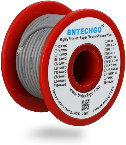 Vista 53 de BNTECHGO Alambre de silicona de calibre 16 rojo y negro cada 25 pies 2 Alambre de silicona calibre 16 rojo y negro