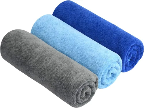 Vista 22 de SINLAND Toallas de microfibra para gimnasio, súper absorbentes, compactas, toalla de entrenamiento de viaje, secado rápido, toalla de sudor