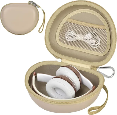 Vista 13 de COMECASE - Funda rígida para auriculares Beats Solo 4 3 2 y Studio Pro Extra-Large Protective Shell for Foldable On-Ear Headsets, Storage for
