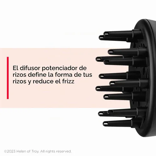 Vista 4 de REVLON Secador de pelo con control de flujo de aire con difusor, color rojo