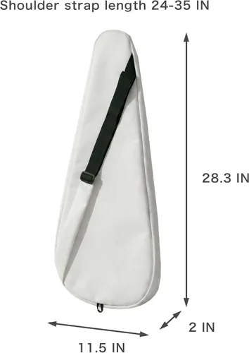 Vista 5 de Bolsa de tenis TaktZeit ligera y acolchada con funda para raquetas de tenis y correa de hombro ajustable