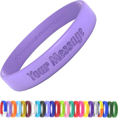 Vista 12 de Pulseras de silicona personalizadas de Reminderband, pulseras de silicona personalizadas, pulseras personalizables, pulseras personalizadas de goma