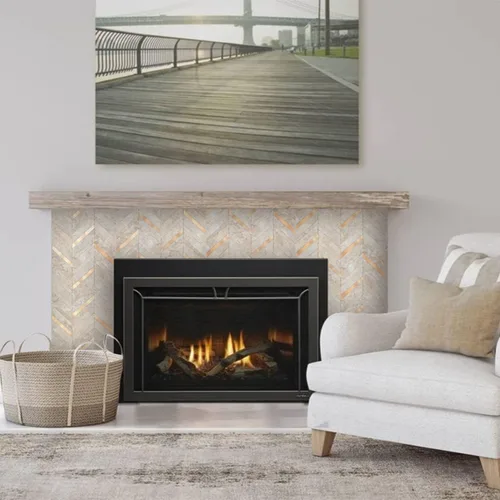 Vista 5 de DICOFUN 10 hojas de espiga para despegar y pegar, PVC de piedra beige para salpicaduras, azulejos de pared autoadhesivos con aspecto de mármol