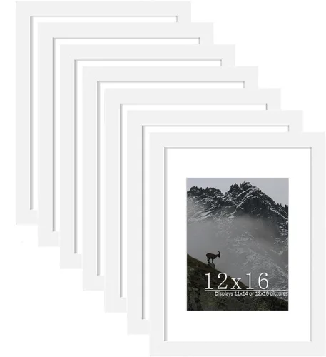 Vista 16 de Picrit Marco negro para póster de 24 x 34 pulgadas, paquete de 7 unidades, para fotos de 20 x 30 pulgadas con paspartú o de 24 x 34 pulgadas sin