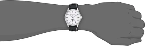 Vista 2 de Frederique Constant de los hombres fc303hs5b6Healey Analog SwissReloj automático negro perforado piel