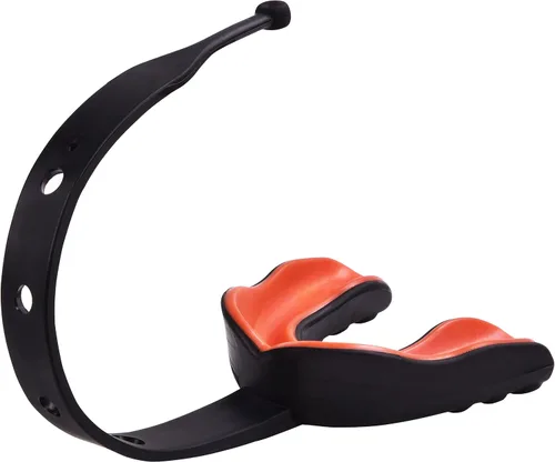 Vista 9 de Oral Mart - Protector bucal deportivo con correa para fútbol, lacrosse, hockey sobre hielo, taekwondo