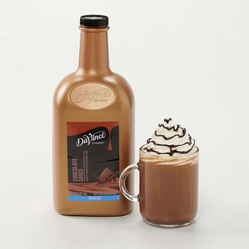 Vista 6 de DaVinci Gourmet - Salsa de chocolate sin azúcar, 64 onzas
