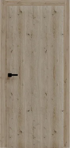 Vista 2 de SARTODOORS Puerta francesa sólida interior interior de 18 x 80 pulgadas roble caramelo 3001 básico Manija de marco de panel regular individual