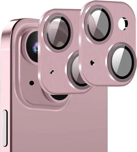 Vista 9 de [Negro] [Paquete de 2] Protector de lente de cámara para iPhone 15/15 Plus, Ultra HD 9H, cubierta de cámara de vidrio templado, pantalla de anillo