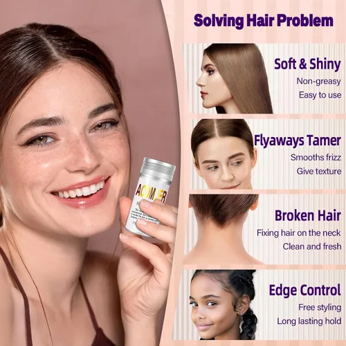 Vista 4 de Acomler Barra de cera para el cabello, barra de cera para el cabello, barra de cera para el cabello, barra de cera para cabello no graso