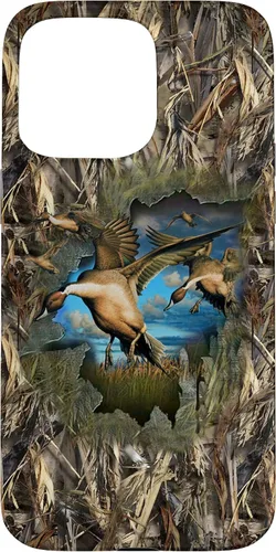 Vista 31 de Carcasa para iPhone 17, diseño de camuflaje de caza de aves acuáticas