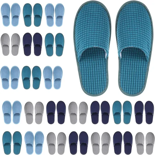Vista 8 de Geyoga Pantuflas de casa antideslizantes suaves para mujer