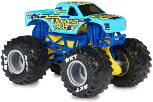 Vista 2 de Monster Jam 2023 Spin Master 1:64 Camión fundido a troquel Serie 28 Retro Rebels hacia atrás Bob