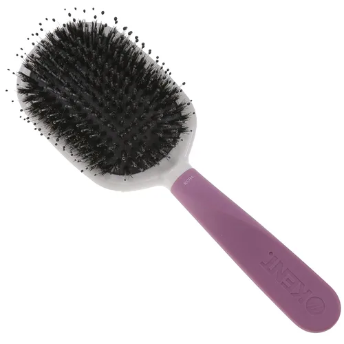 Vista 10 de Kent KCR5 "Create" - Cepillo acolchado grande para alisar y alisar todo tipo de cabello, cepillo desenredante con mango ergonómico morado y cerdas