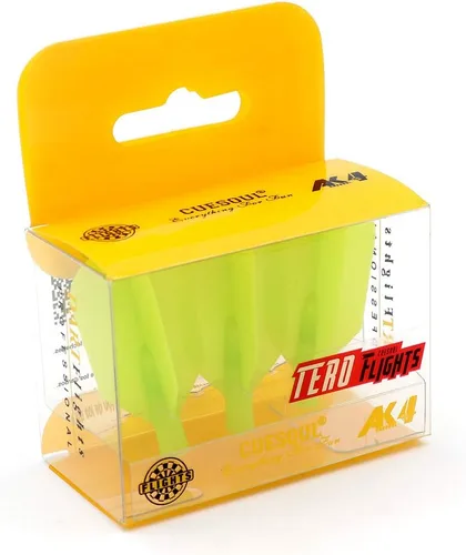 Vista 5 de Black Scorpion CUESOUL TERO AK4 Dart Flights Slim con 7 colores, juego de 3 piezas (verde)