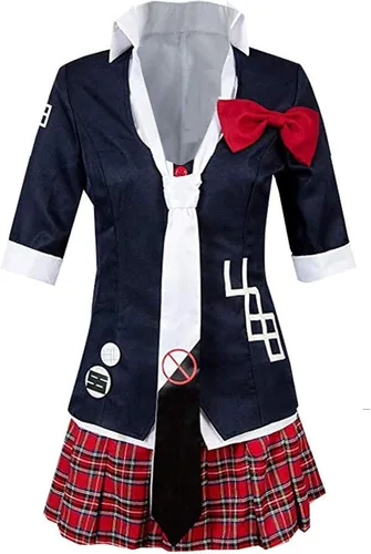 Vista 2 de Cosplay Life Junko Enoshima Danganronpa - Disfraz de poliéster para cosplay