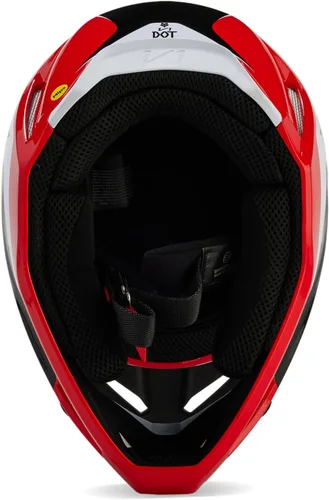Vista 5 de Fox Racing Casco unisex para motocross V1, rojo fluorescente, XS