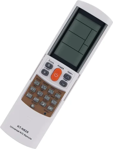 Vista 5 de PERFASCIN KT-N828 - Mando a distancia de repuesto universal para Midea Hitachi Haier LG Panasonic Carrier