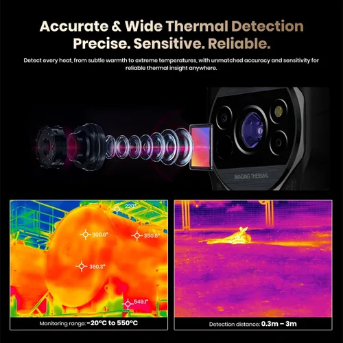 Vista 2 de FOSSIBOT Smartphone con medición de distancia, teléfono resistente, 5G 6.78" FHD+ Smartphone, cámara de 32MP + cámara de 50MP