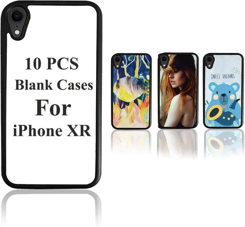 Vista 10 de JUSTRY 10 fundas para teléfono de sublimación compatibles con Apple iPhone 11 (6.1 pulgadas 2019), fundas para teléfono imprimibles en blanco