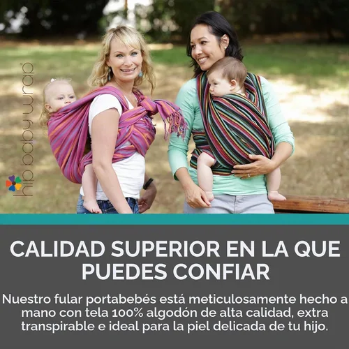 Vista 5 de Hip Baby Wrap Woven Baby - Portabebés para bebés y niños pequeños