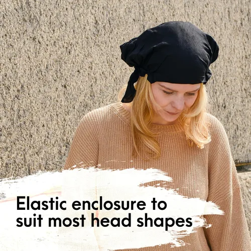Vista 4 de Casualbox PRE-TIED Bandana Cap Head Wrap du Rag Respiración Rayón All Season