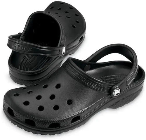 Vista 3 de Crocs - Zuecos unisex, color negro, talla 10 de EE. UU. para hombre