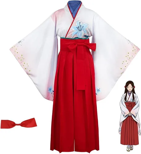 Vista 3 de Disfraz de anime Kakegurui Nishinotouin Yuriko Cosplay Kimono Ropa de Halloween Hecho a medida