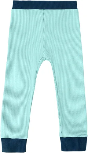 Vista 10 de OPAWO Pijama de bambú para niños pequeños, camiseta acanalada y pantalones de 2 piezas para niña, ropa de otoño para bebé, ropa de invierno de 1 a 7