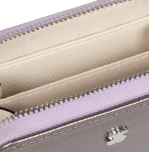 Vista 3 de TOUS New Dubai Saffiano - Bolso mediano de color plateado, Plateado