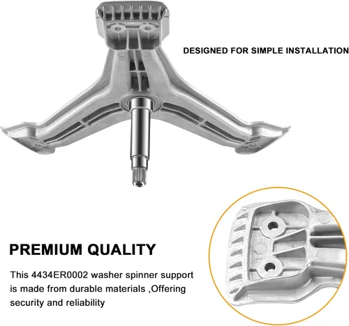 Vista 5 de 4434ER0002D 4434ER0002A Soporte para arandela giratoria de repuesto de AMI PARTS - Compatible con lavadora L.G. Reemplaza el soporte trasero