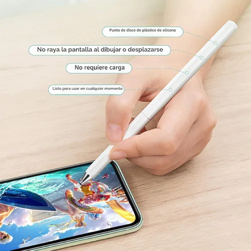 Vista 7 de Lápiz capacitivo para pantalla táctil, lápiz universal de alta sensibilidad y precisión con punta de disco capacitiva para Apple