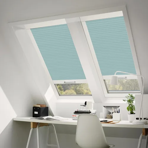 Vista 37 de Persianas de tragaluz con bloqueo de luz para techo, persianas celulares sin cables, aislamiento térmico, persianas de panal para techo, ventanas