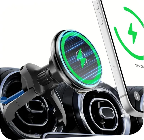 Vista 11 de Magsafe - Soporte de teléfono de coche para Mercedes Benz A/B/C/V/G/Class y Audi A1/A3/A3, soporte magnético para teléfono compatible con iPhone 17